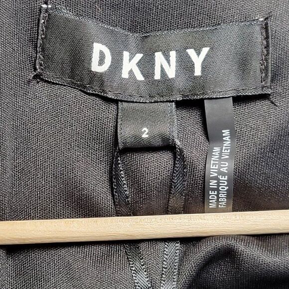 DKNY Bell Sleeve Little Black Dress Sz 2 - Picture 14 of 14